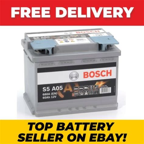 S5 A05 Bosch Agm Car Battery 12v 60ah Type 027 S5a05 Ebay