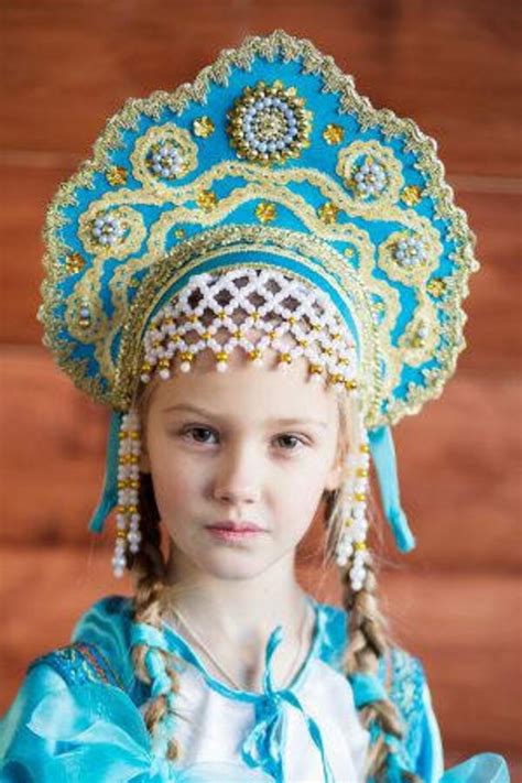 Headdress Kokoshnik Larisa Russian Traditional Etsy