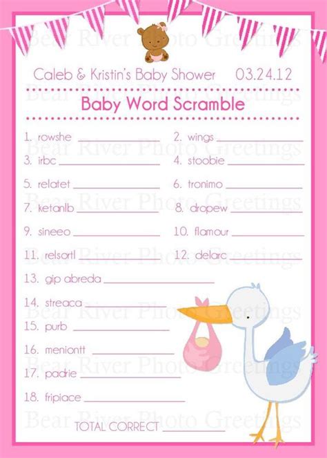 We did not find results for: Baby Shower Game Printable Word Scramble Game by ...