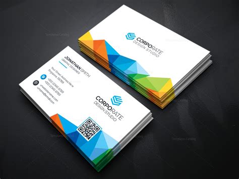 Creating your own business card template from scratch using word is a great way to experience the joy of extreme frustration. Rainbow Business Card Template 000361 - Template Catalog