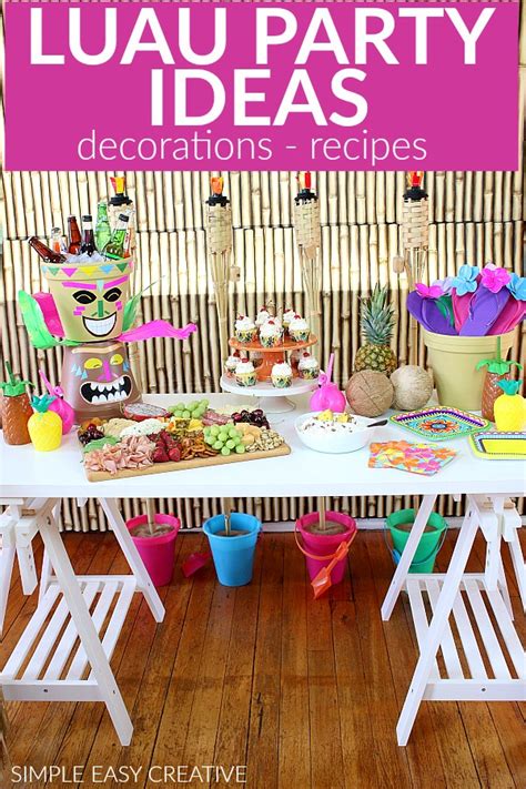 Gingerbread house ideas for your next snow day. Luau Party Ideas - Hoosier Homemade