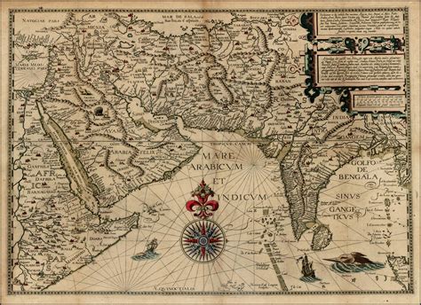 Detailed And Accurate Map Of India From 1598 By Linschoten 1928x1400