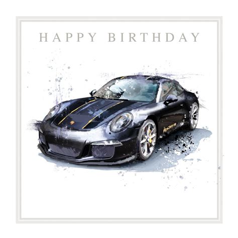 Porsche Cards Happy Birthday Porsche Birthday Cards Sports Car