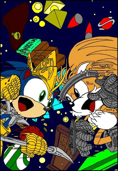 Sonic Vs Tails By Burnzs On Deviantart