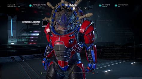 Mass Effect Andromeda Krogan Gladiator Build For Gold Difficulty