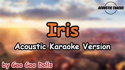Iris Goo Goo Dolls Acoustic Karaoke Instrumental With Lyrics