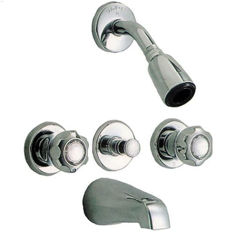 Delta Faucet 2 Handle Shower And Tub Faucet Trim Kit In Chrome Tub And Shower Faucets