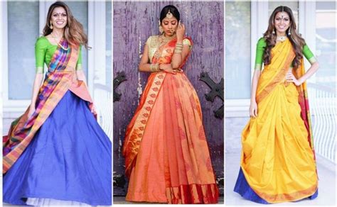 10 Saree Draping Styles For Wedding In 2020 Skirt Fashion Half Saree