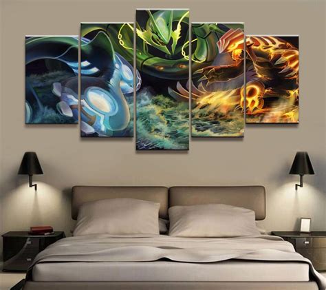 Free shipping on orders over $25 shipped by amazon. Pokemon Characters Poster 1 Anime - 5 Panel Canvas Art Wall Decor - Canvas Storm