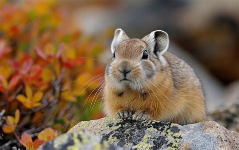 Premium Photo A Pika A Small Mammal With Round Ears And A Fluffy Tail