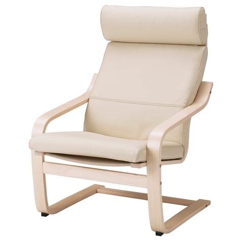 Children's armchair frame/children's armchair cushion. POÄNG Armchair - birch veneer, Glose eggshell - IKEA