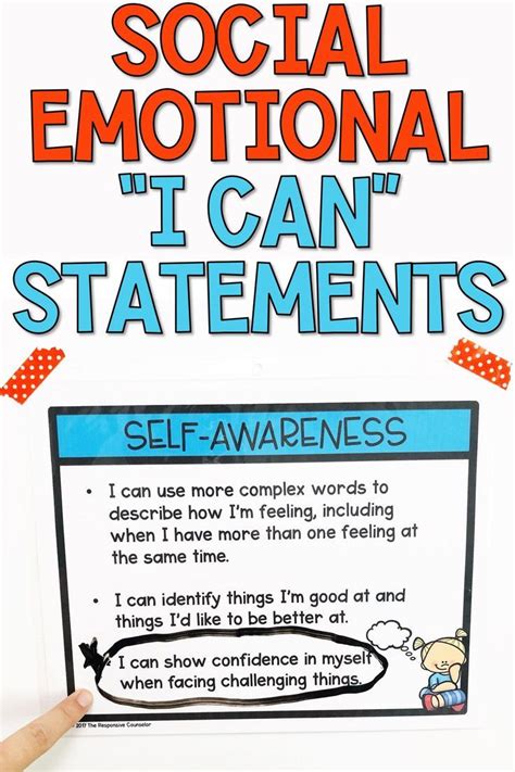 Social Emotional Learning Sel I Can Statements Social Emotional