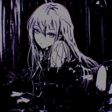 Purple Anime Icon Pfp Dark Anime Girl Anime Love Cyber Aesthetic