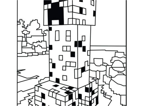 Creeper Minecraft Coloring Pages Minecraft Coloring Pages Creeper