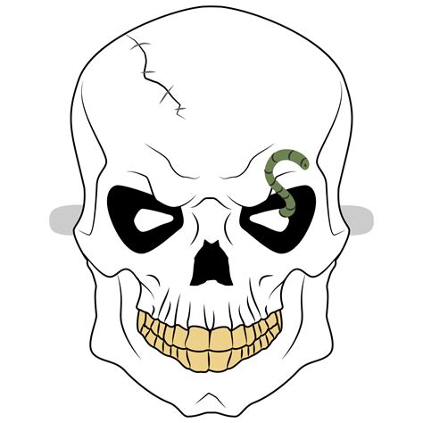 Halloween Skull Mask Template Free Printable Papercraft Templates