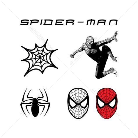 Spiderman svg pack png AI EPS vector digital file download. | Etsy in