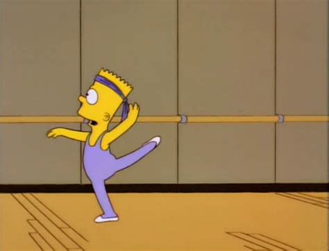 Ballet Bart Simpson Cartoon Cool Dance Dancing Funny Gym