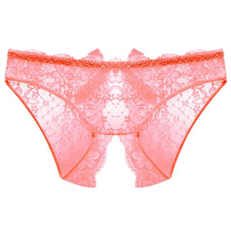 Lingerie For Women Naughty Panties Lace Briefs Crotch Low Underwear Waist Underpants Open