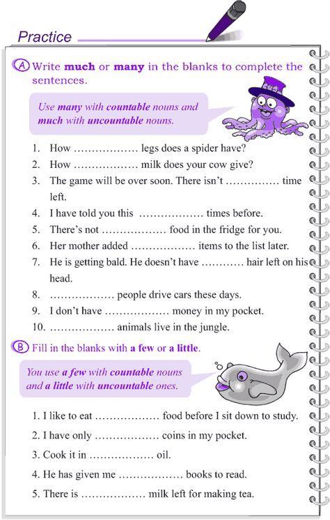 English Grammar Worksheets For Grade 4