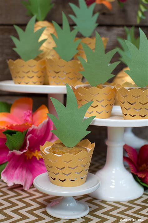 Lia Griffith Pineapple Cupcake Decorations