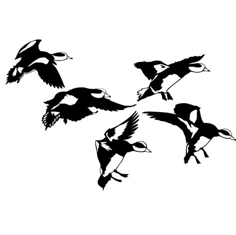 Flying Duck Decal Cupped And Feet Down Decal