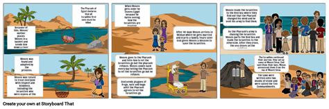 The Story Of Moses Storyboard By F Fe