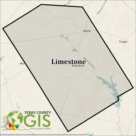 Limestone County Gis Shapefile And Property Data Texas County Gis Data
