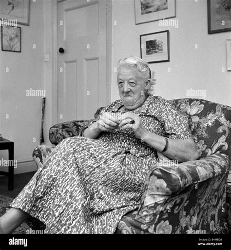 Margaret Rutherford September 1963 Actress Pictured At Home Gerrards