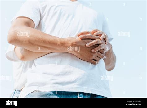 Romantic Couple Having Love And Hug On The Beach Stock Photo Alamy