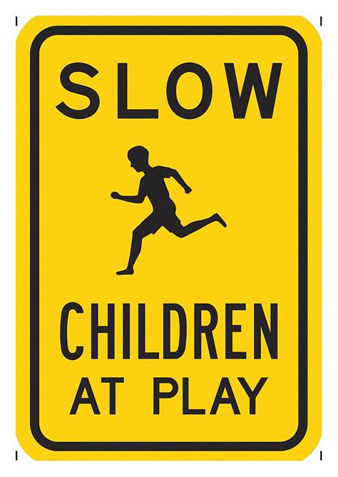Lyle Children At Play Traffic Sign Sign Legend Slow Children At Play