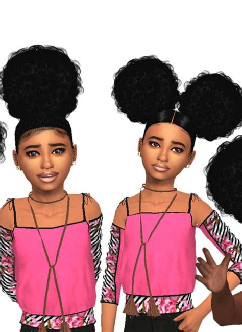 Ebonix Roxie Sims 4 Black Hair Sims 4 Cc Kids Clothing Toddler Images