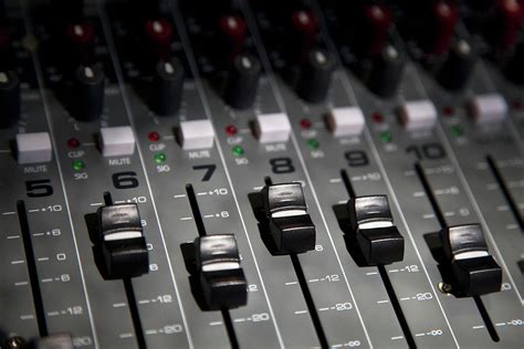 A Sound Mixing Board Close Up Full Photograph By Tobias Titz Fine