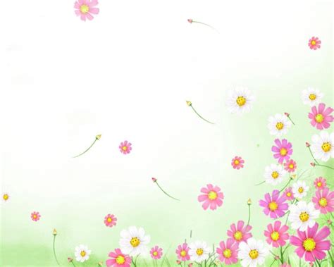 Cartoon Flower Background Powerpoint High Resolution Widescreen 1280 X