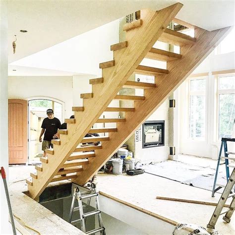 Image Result For How To Make Wood Stringer Floating Stairs With