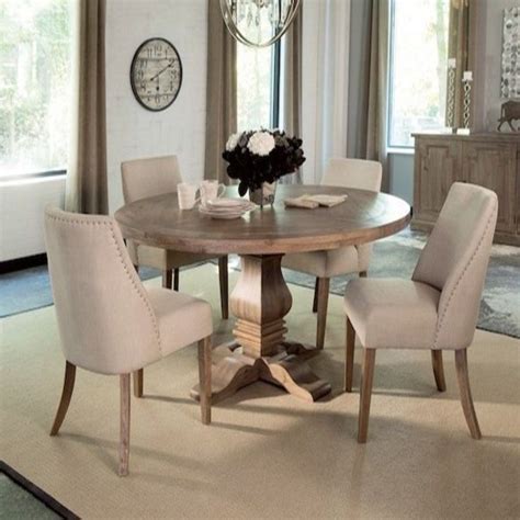 Round Dining Table 60 Grey Washed Round Dining Room Sets Round