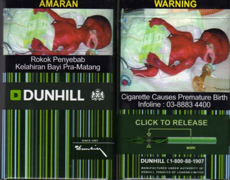 Well you're in luck, because here they come. Dunhill Cigarettes Malaysia