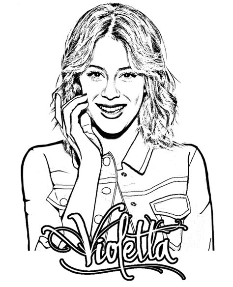 Violetta on free printables to download and color for girls and boys