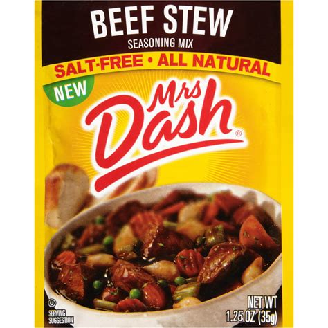 Mrs Dash Beef Stew Seasoning Mix 125 Oz Pouch