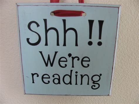 My Crafty Playground Shh Were Reading Sign