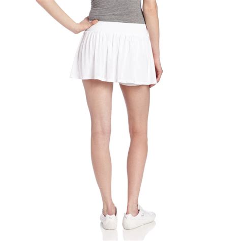 Womens White Love Game Tennis Skirt Emprada