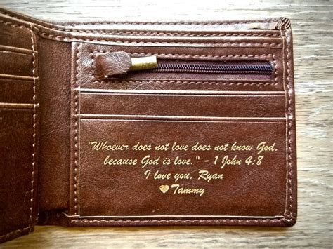 Check spelling or type a new query. Boyfriend Gift - Personalized Mens Wallet - Husband Gift ...