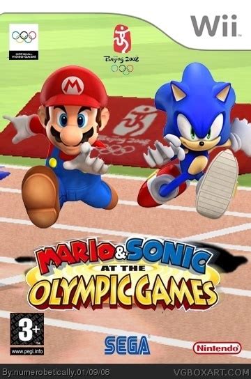 Mario Sonic At The Olympic Games Wii Box Art Cover By Numerobetically