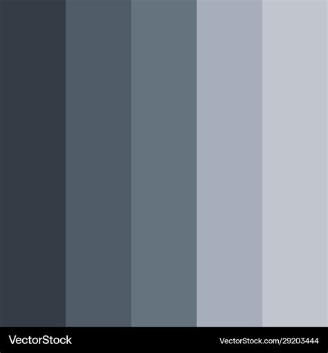 Design Gray Color Palette Royalty Free Vector Image