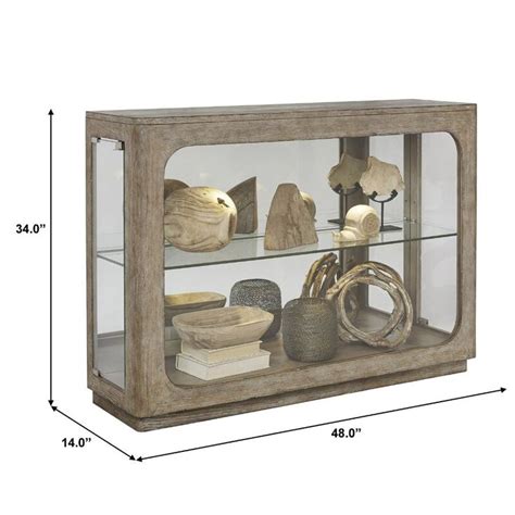 Ships fully assembled.buy with confidence. Aaru Lighted Console Curio Cabinet | Curio cabinet, Small ...