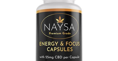 naysa cbd energy and focus 25mg capsules nature s arc organics