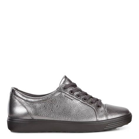 Pewter Metallic Leather Soft 7 Sneakers Brandalley