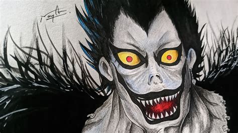 Drawing Ryuk From Death Note Timelapse Youtube