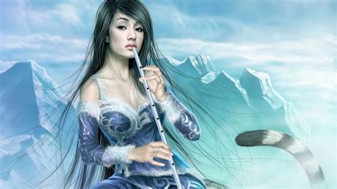 1239617 Hd Girl With Flute Rare Gallery Hd Wallpapers