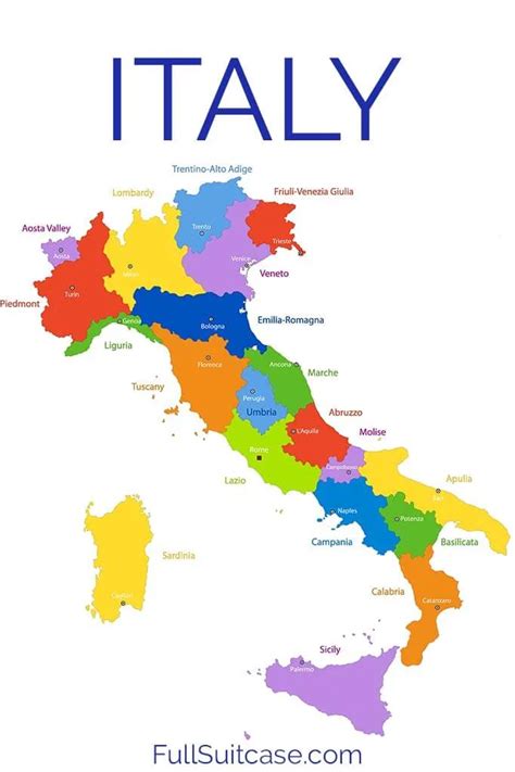 Best Traditional Italian Food By Region Map