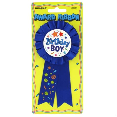 Award Ribbon Birthday Boy Pk1 Unique